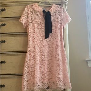Pink lace dress